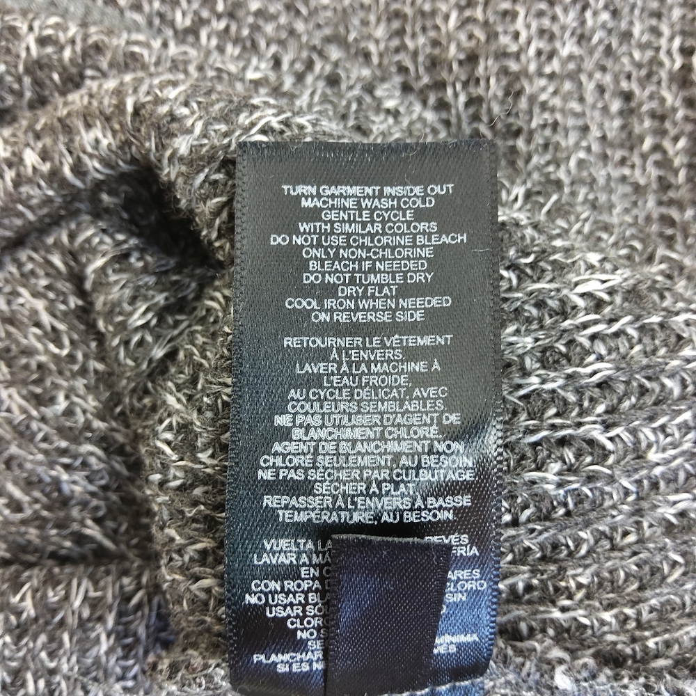 Avon Heathered Grey Tie Sweater Size Medium View 5